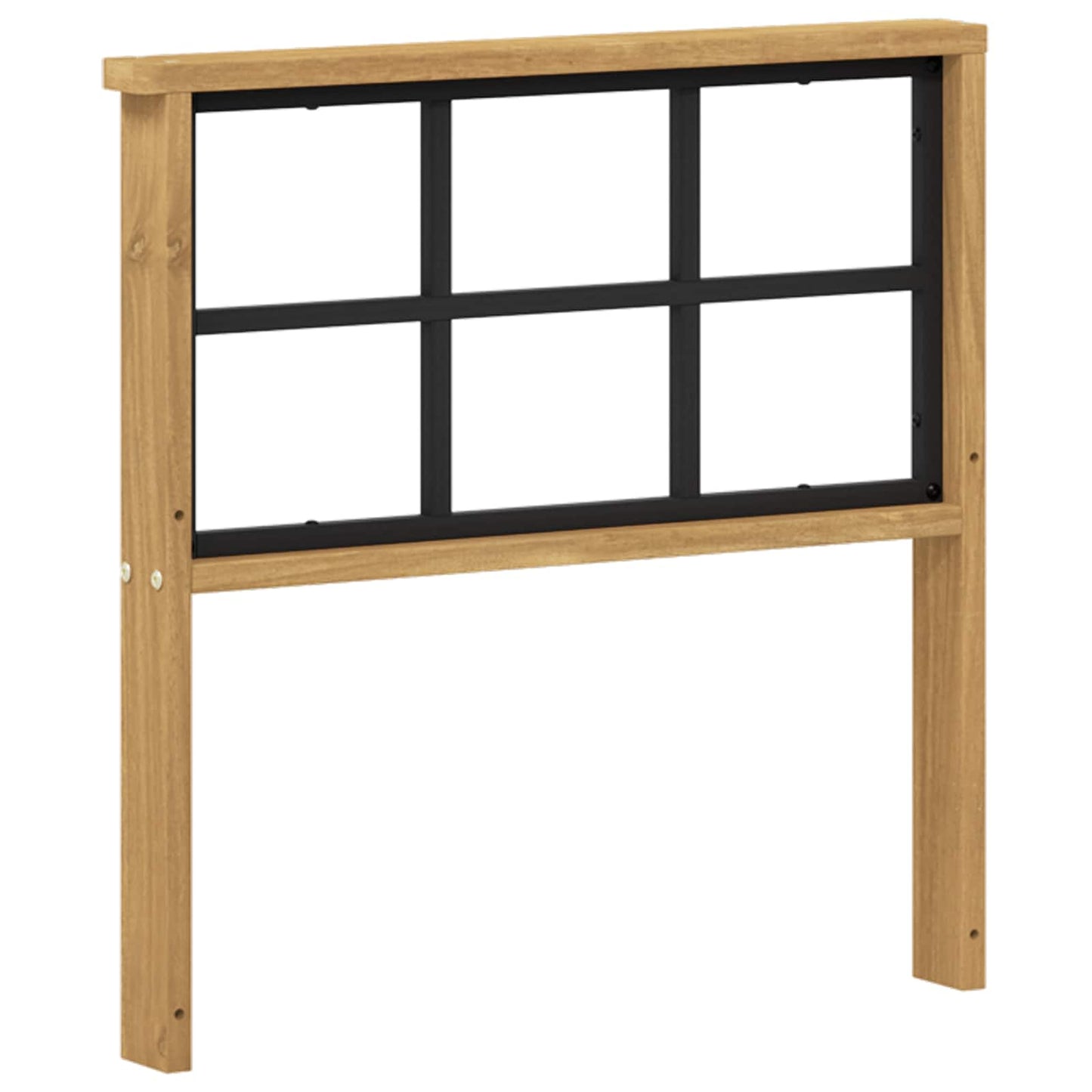 Armlene Modul 2 pcs Hvit 60 x 6 x 61 cm Solid akasietre
