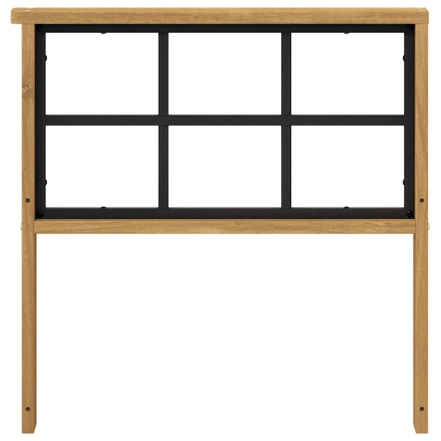 Armlene Modul 2 pcs Hvit 60 x 6 x 61 cm Solid akasietre