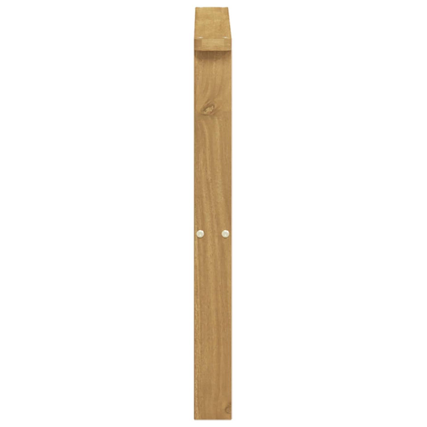 Armlene Modul 2 pcs Hvit 60 x 6 x 61 cm Solid akasietre