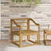 Armlen modulen 2 pcs Hvit 59 x 4 x 73 cm Solid akasietre