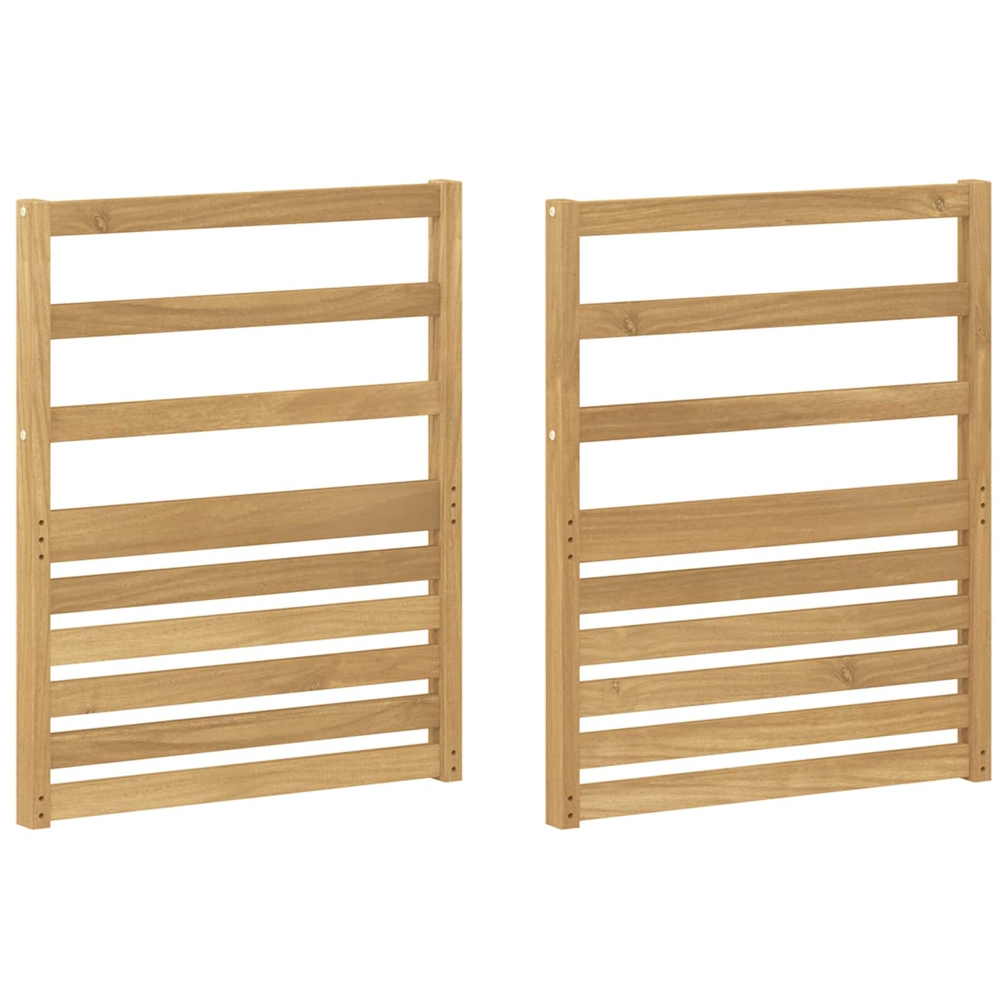 Armlene Modul 2 pcs Hvit 59 x 4 x 73 cm Solid akasietre