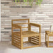 Armlene Modul 2 pcs Hvit 59 x 6 x 61 cm Solid akasietre