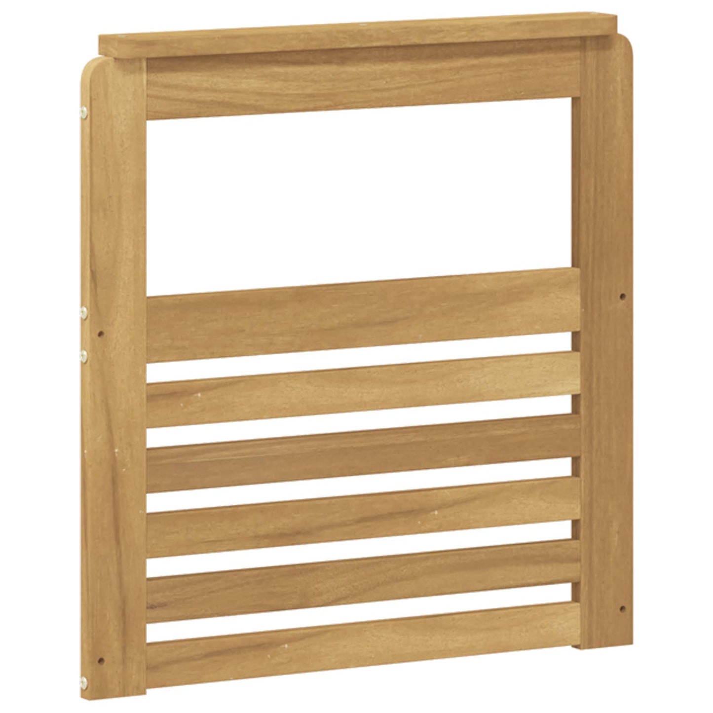 Armlene Modul 2 pcs Hvit 59 x 6 x 61 cm Solid akasietre