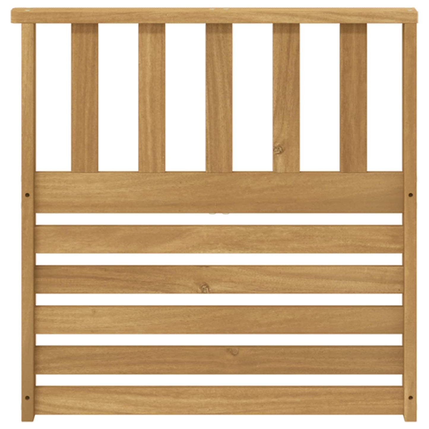 Armlene Modul 2 pcs Hvit 60 x 6 x 61 cm Solid akasietre