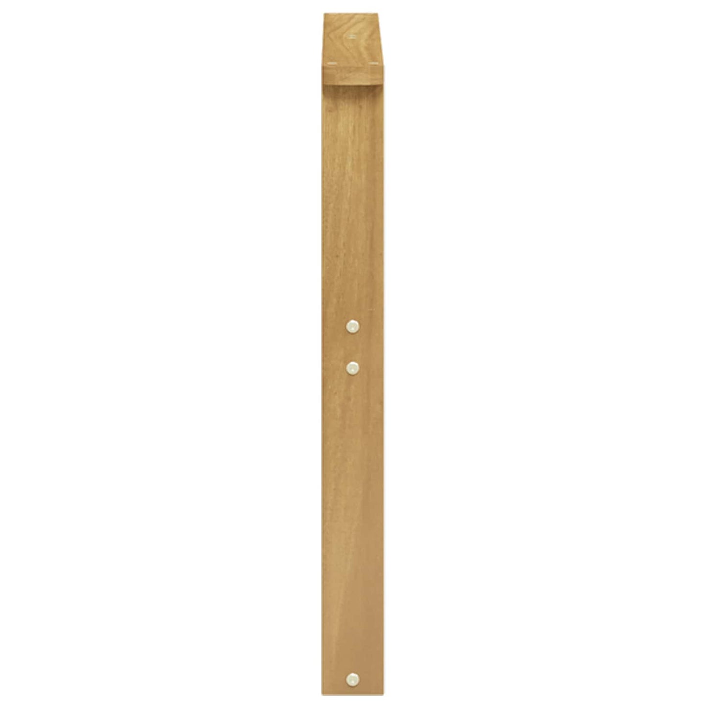 Armlene Modul 2 pcs Hvit 60 x 6 x 61 cm Solid akasietre