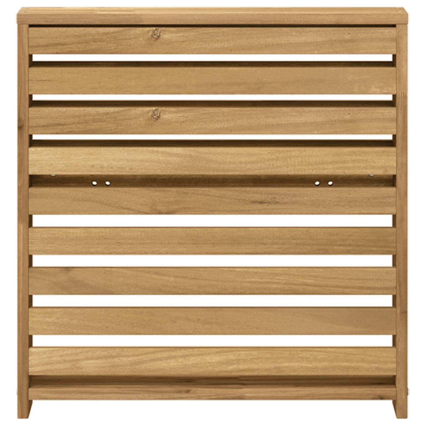 Armlene Modul 2 pcs Hvit 58,5 x 10 x 61 cm Solid akasietre