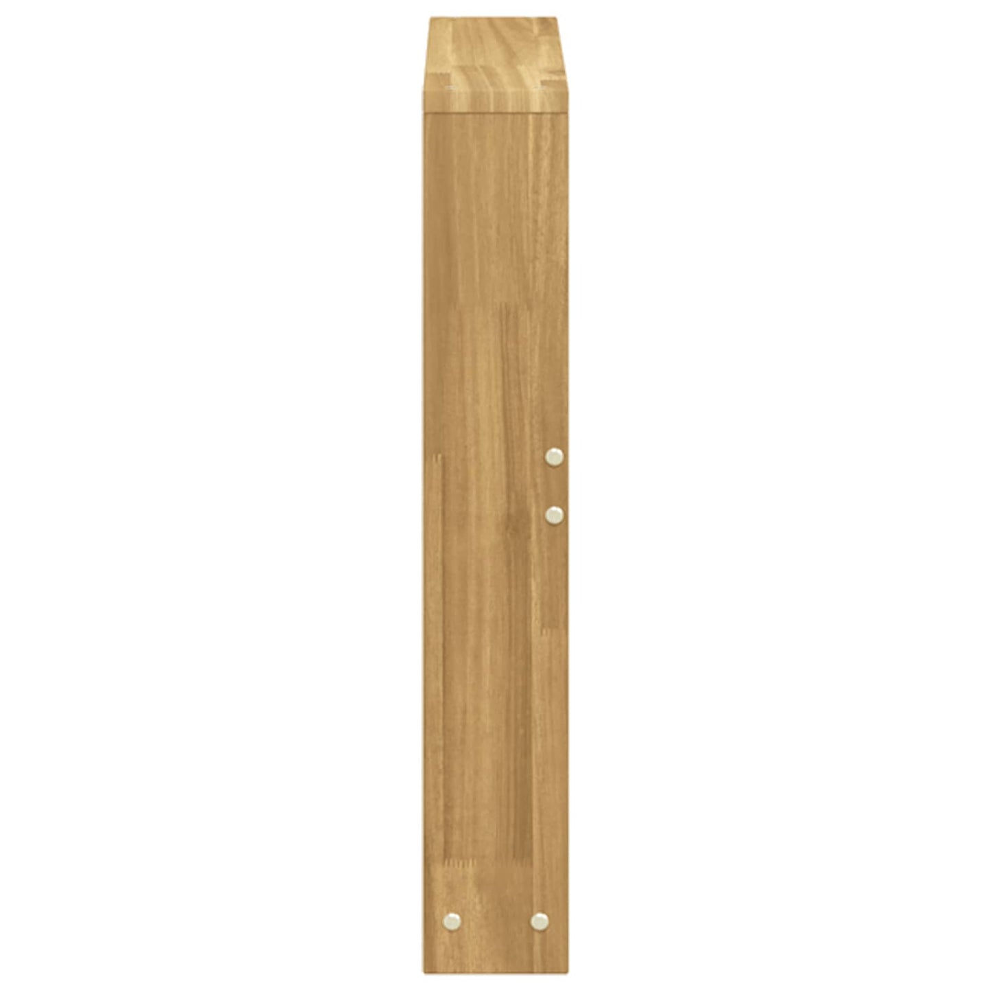 Armlene Modul 2 pcs Hvit 58,5 x 10 x 61 cm Solid akasietre