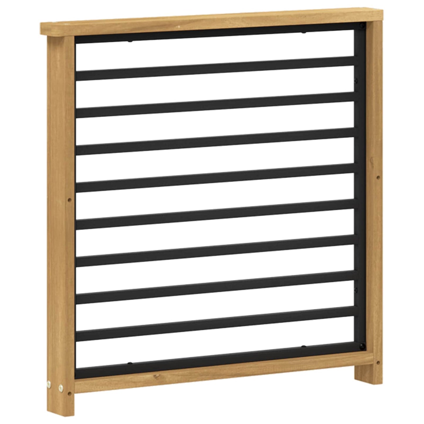 Armlene Modul 2 pcs Hvit 60 x 6 x 61 cm Solid akasietre
