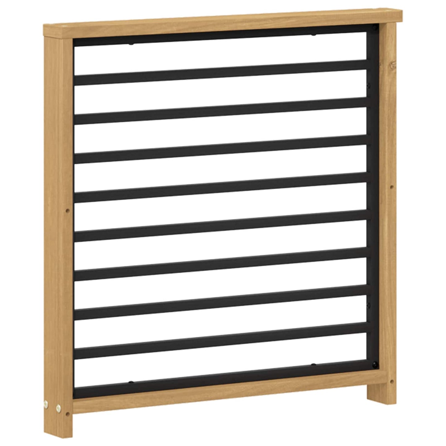 Armlene Modul 2 pcs Hvit 60 x 6 x 61 cm Solid akasietre