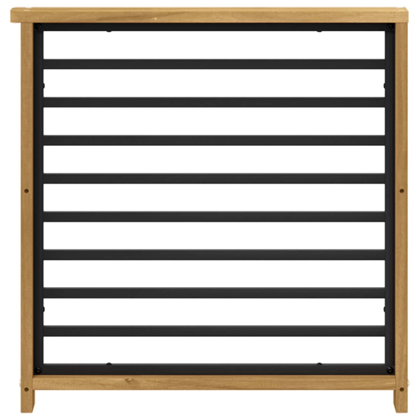 Armlene Modul 2 pcs Hvit 60 x 6 x 61 cm Solid akasietre