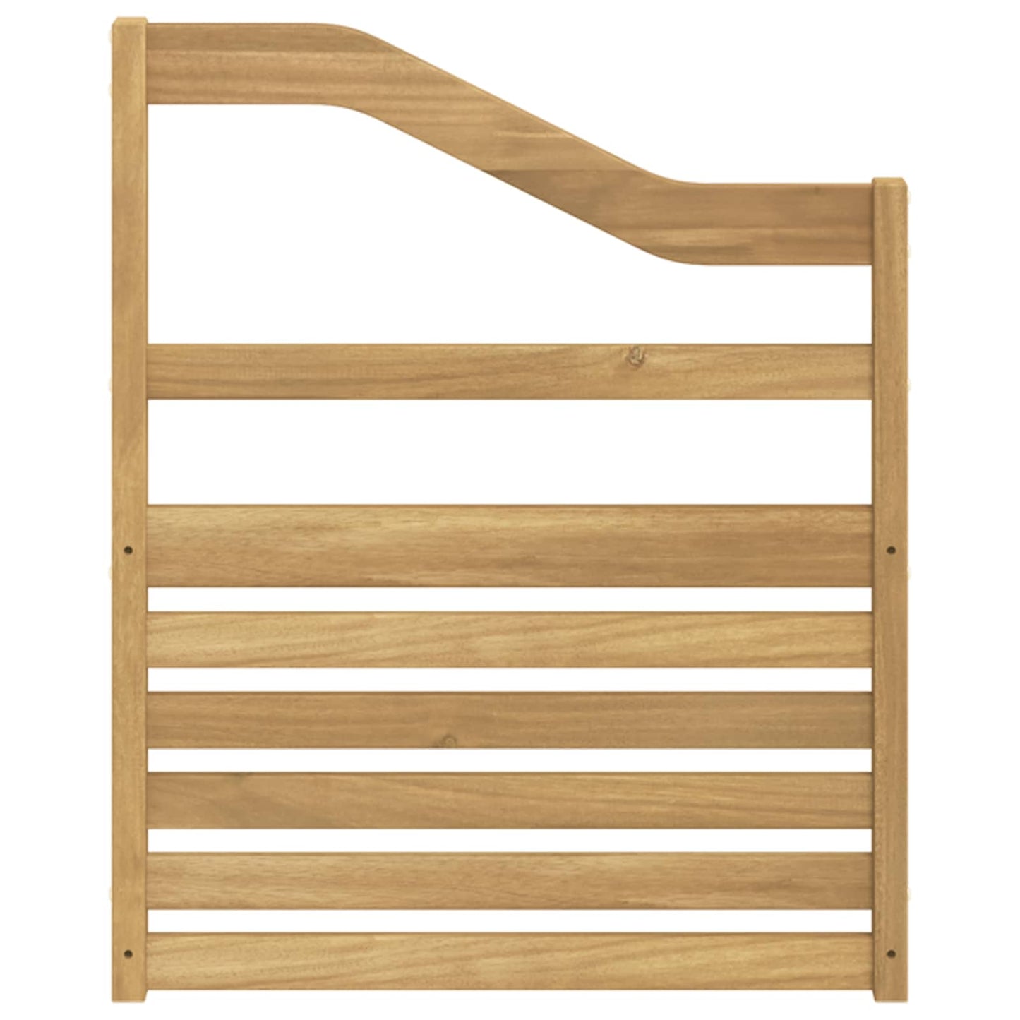 Armlene Modul 2 pcs Hvit 59 x 4 x 73 cm Solid akasietre