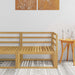 Utendørs Hjørnesofa Hvit 83 x 83 x 73 cm