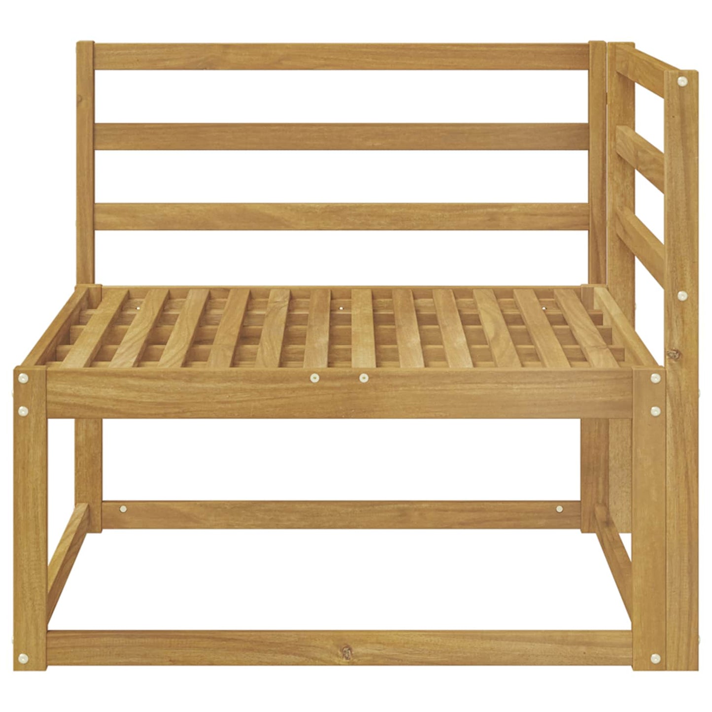 Utendørs Hjørnesofa Hvit 83 x 83 x 73 cm