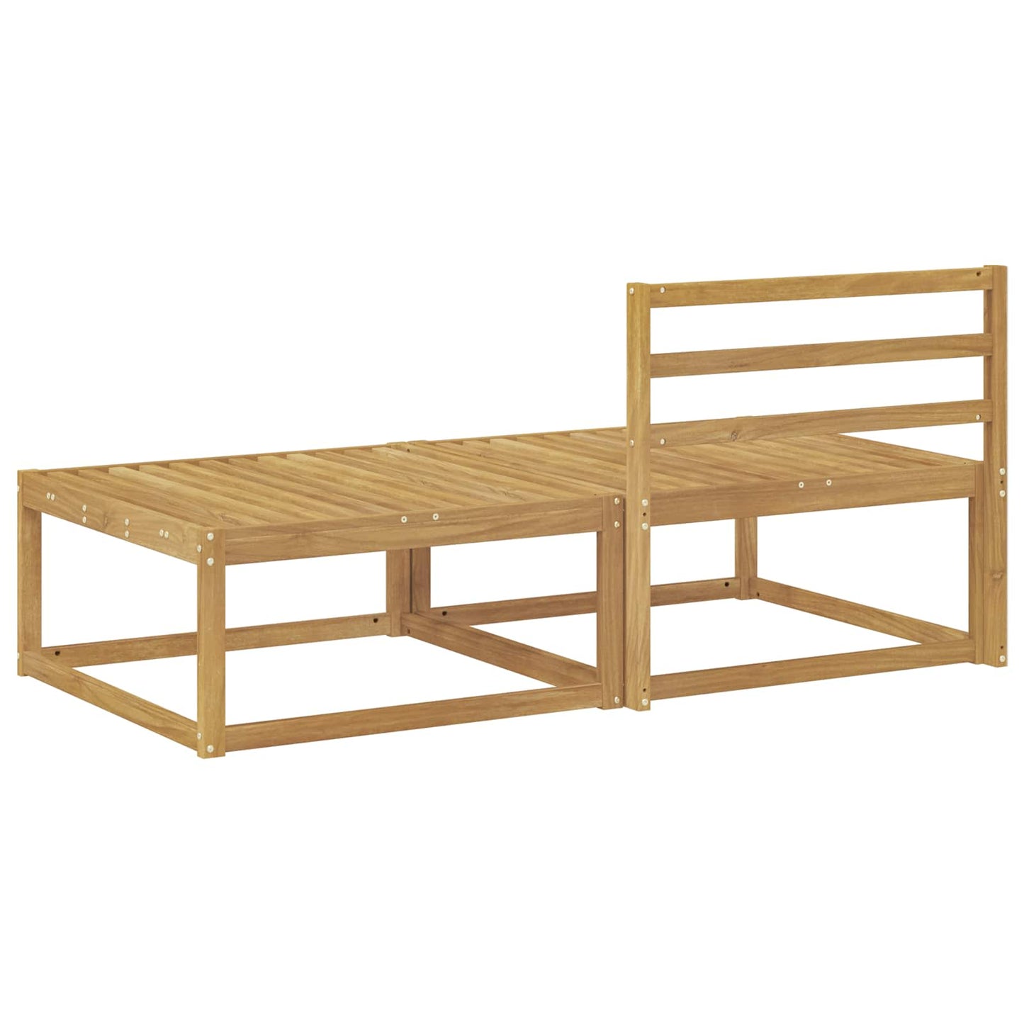 2 Stk Ute fotstøtte Polyester Hvit