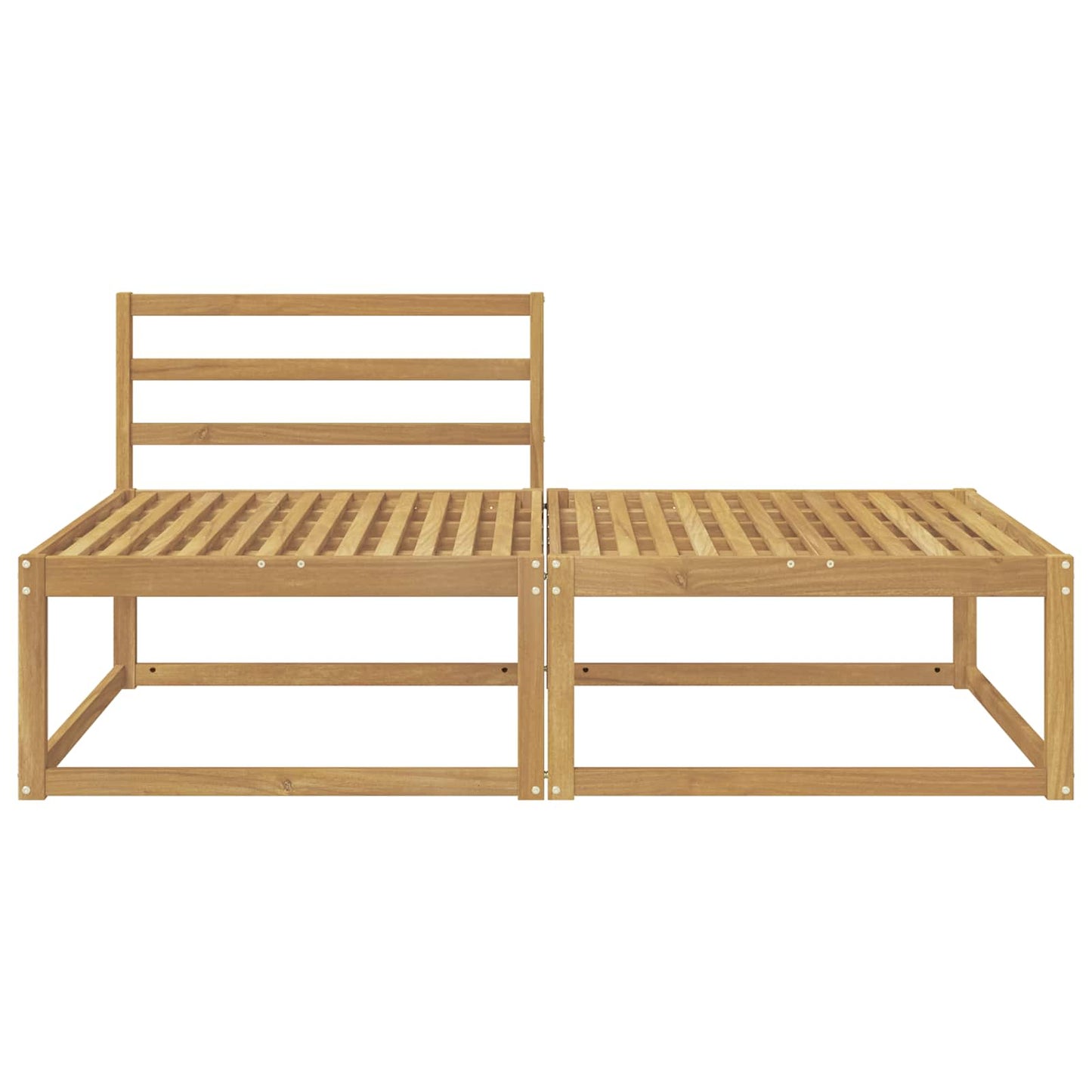 2 Stk Ute fotstøtte Polyester Hvit