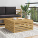 Utebord Solid akasietre Hvit 79 x 79 x 37 cm