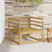 Armlene Modul 2 pcs Hvit 79 x 4 x 73 cm Solid akasietre