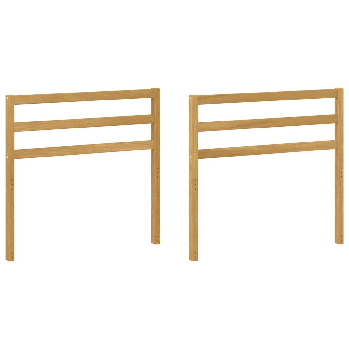 Armlene Modul 2 pcs Hvit 79 x 4 x 73 cm Solid akasietre