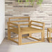 Armlene Modul 2 pcs Hvit 78,5 x 8,5 x 60 cm Solid akasietre