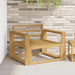 Armlenksmodul 2 pcs Hvit 78,5 x 10 x 61 cm Solid akasietre