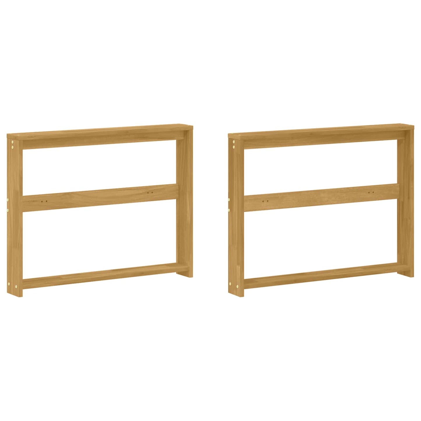 Armlenksmodul 2 pcs Hvit 78,5 x 10 x 61 cm Solid akasietre
