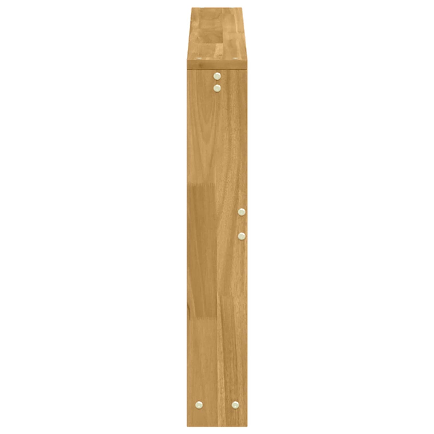 Armlenksmodul 2 pcs Hvit 78,5 x 10 x 61 cm Solid akasietre
