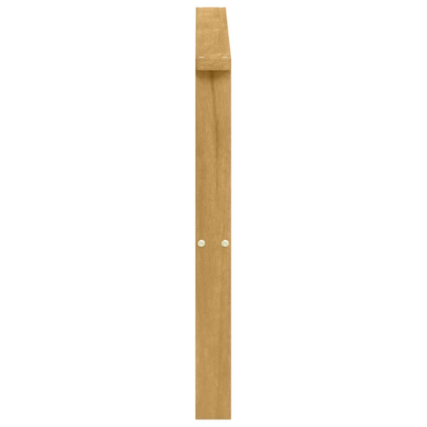 Armlene Modul 2 pcs Hvit 80 x 6 x 61 cm Solid akasietre