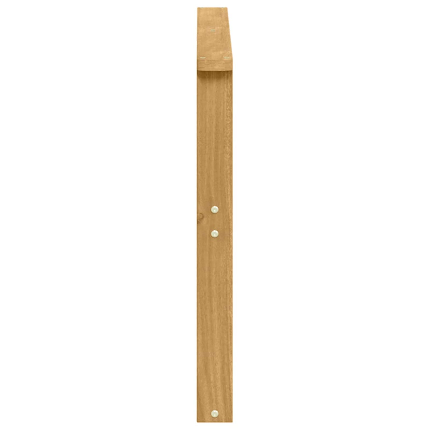Armlene Modul 2 pcs Hvit 80 x 6 x 61 cm Solid akasietre