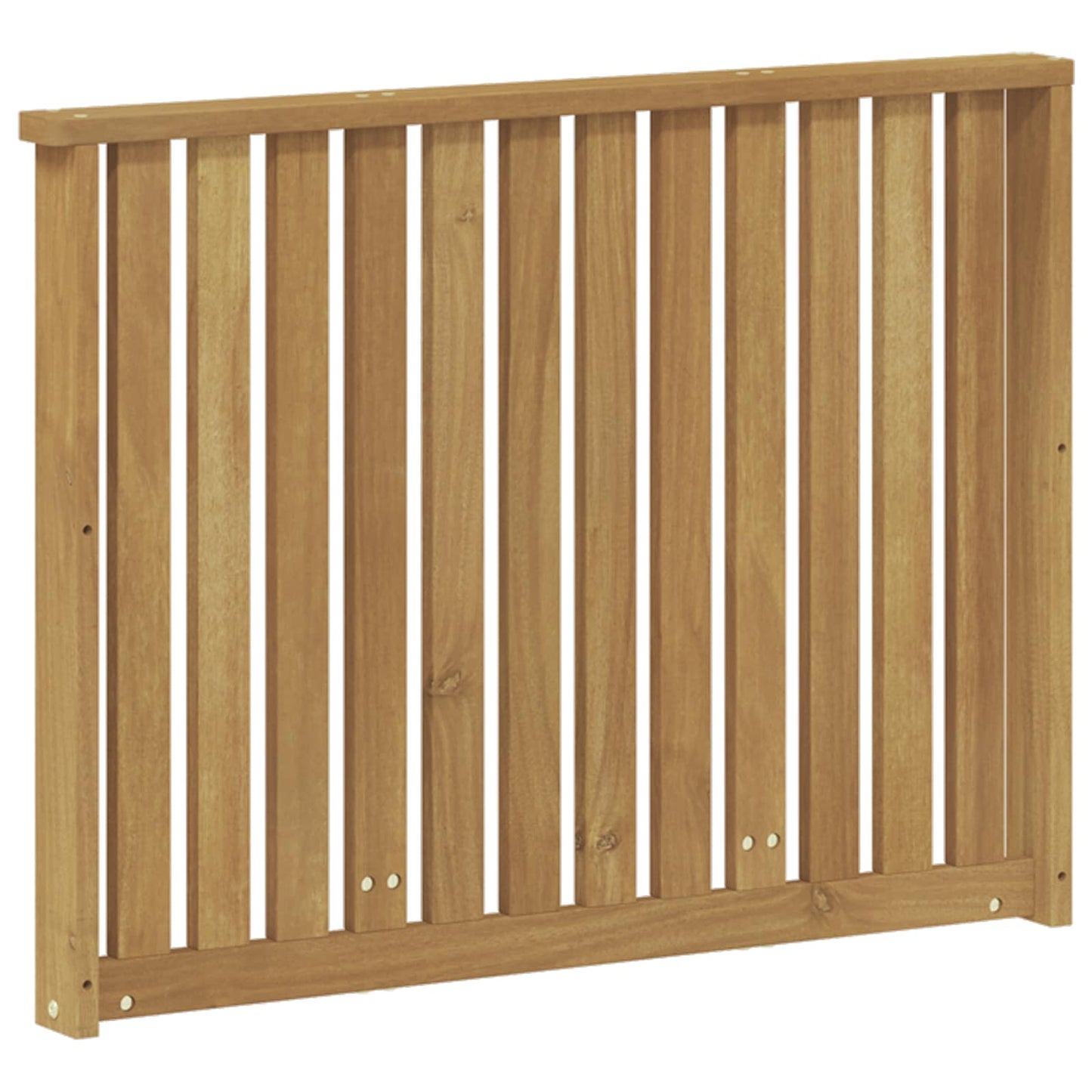 Armlene Modul 2 pcs Hvit 80 x 6 x 61 cm Solid akasietre