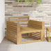 Armlene Modul 2 pcs Hvit 78,5 x 10 x 61 cm Solid akasietre