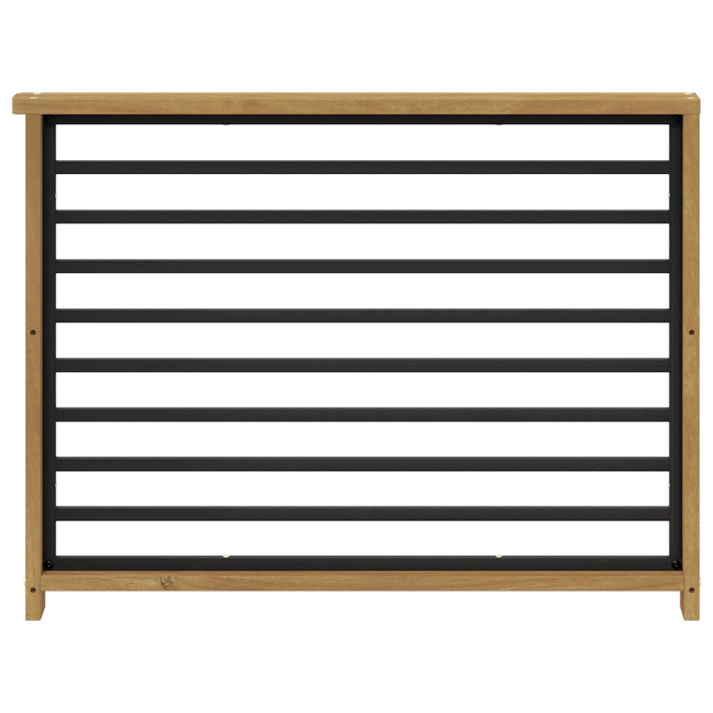 Armlene Modul 2 pcs Hvit 80 x 6 x 61 cm Solid akasietre
