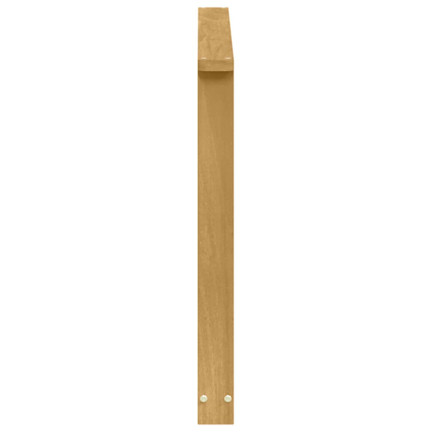 Armlene Modul 2 pcs Hvit 80 x 6 x 61 cm Solid akasietre