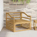 Armlene Moduler 2 pcs Hvit 79 x 4 x 73 cm Solid akasietre