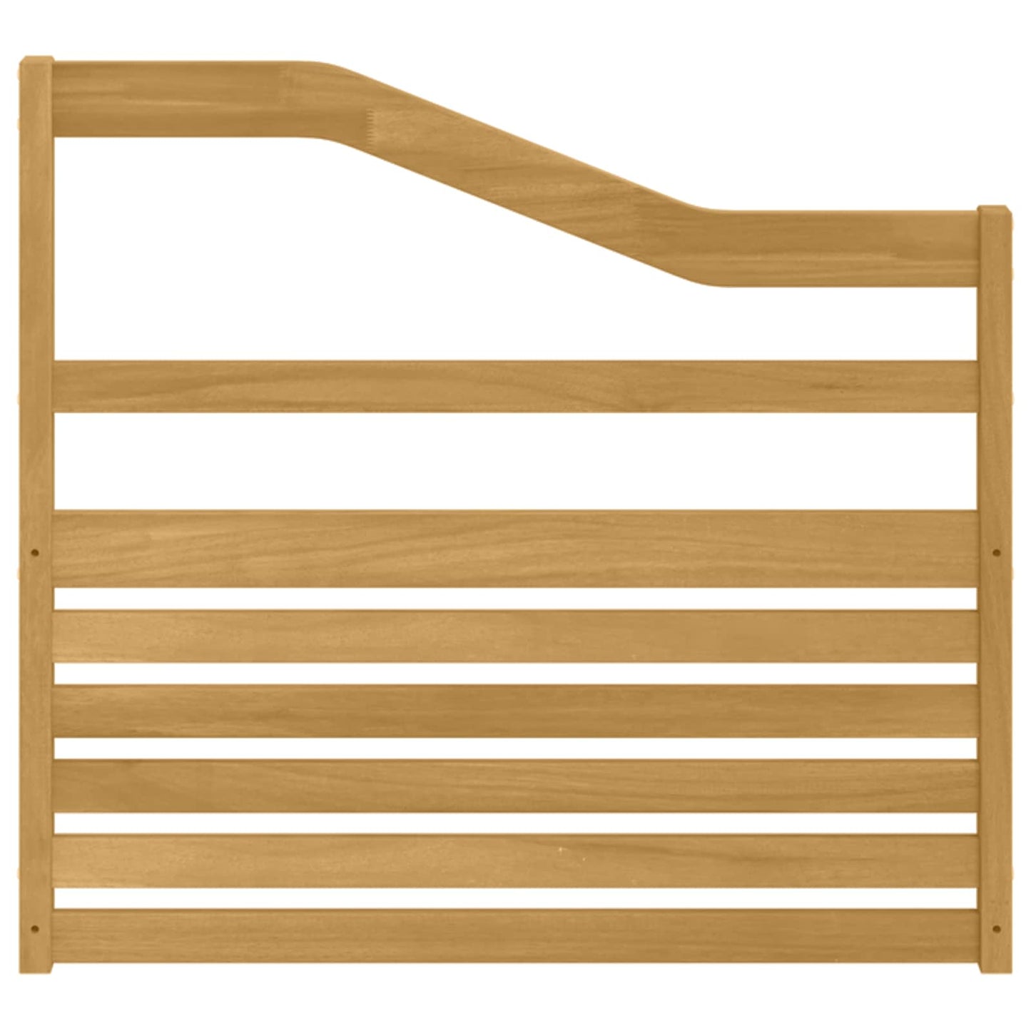 Armlene Moduler 2 pcs Hvit 79 x 4 x 73 cm Solid akasietre