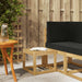 Utendørs Krakk Benk Hvit 43 x 43 x 37 cm Solid akasietre