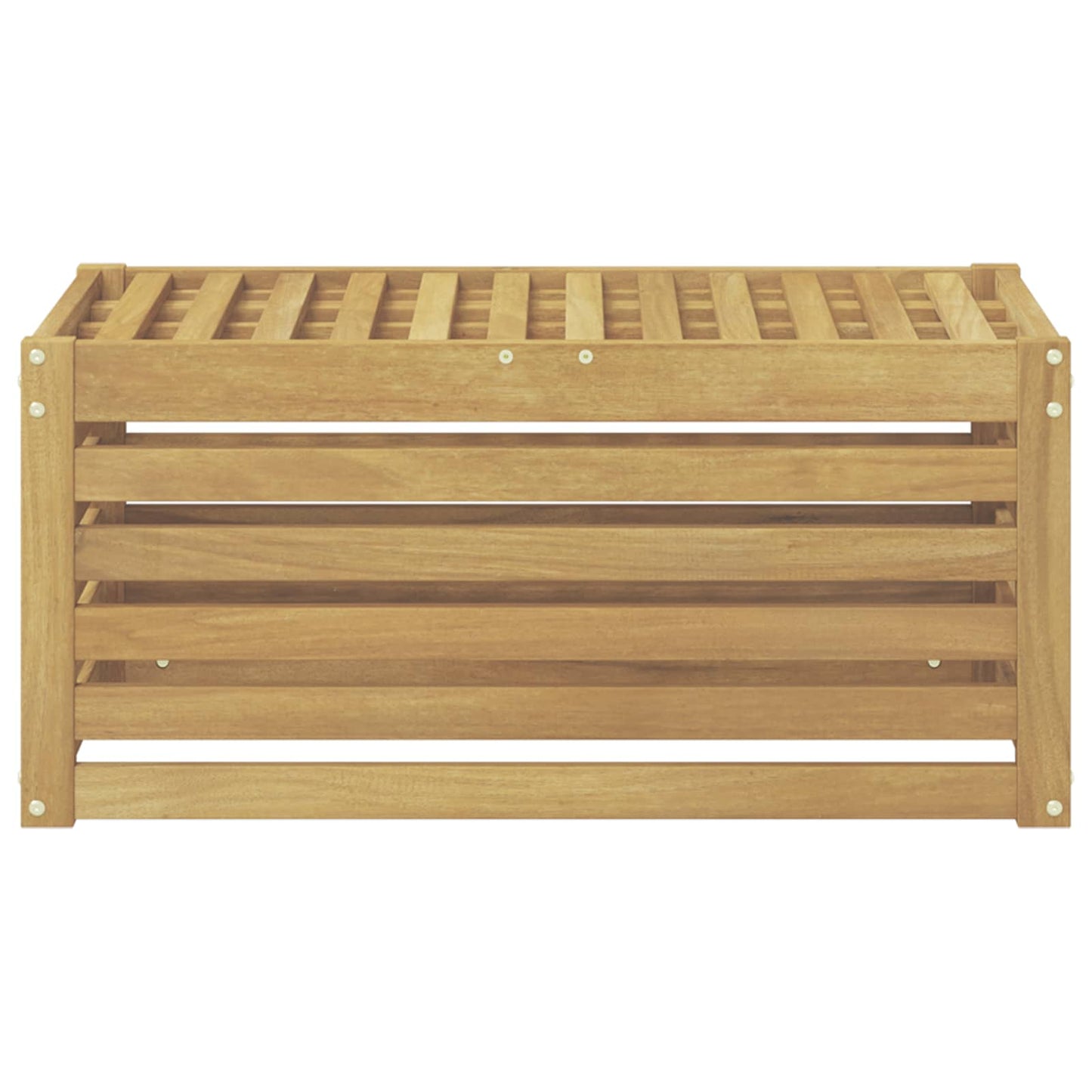 Utendørs Krakk Benk Hvit 79 x 43 x 37 cm Solid akasietre