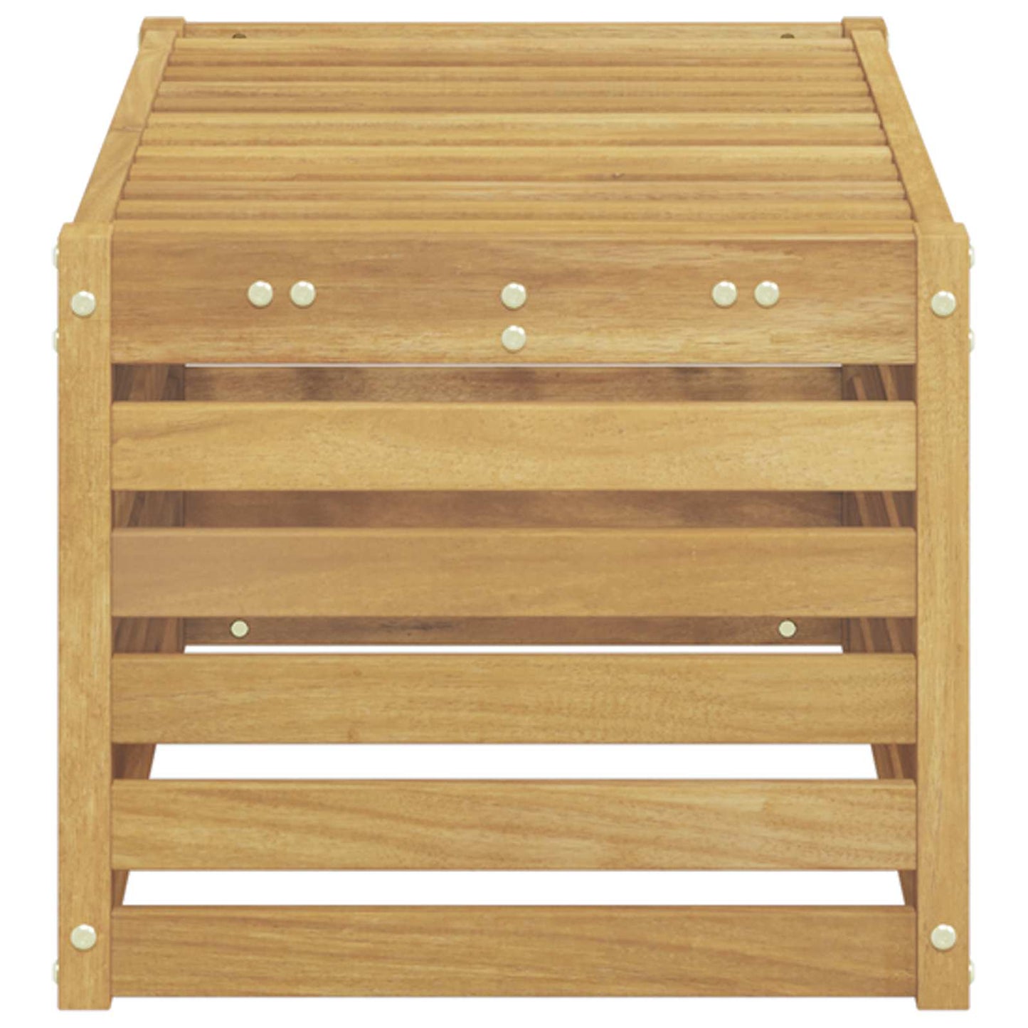 Utendørs Krakk Benk Hvit 79 x 43 x 37 cm Solid akasietre