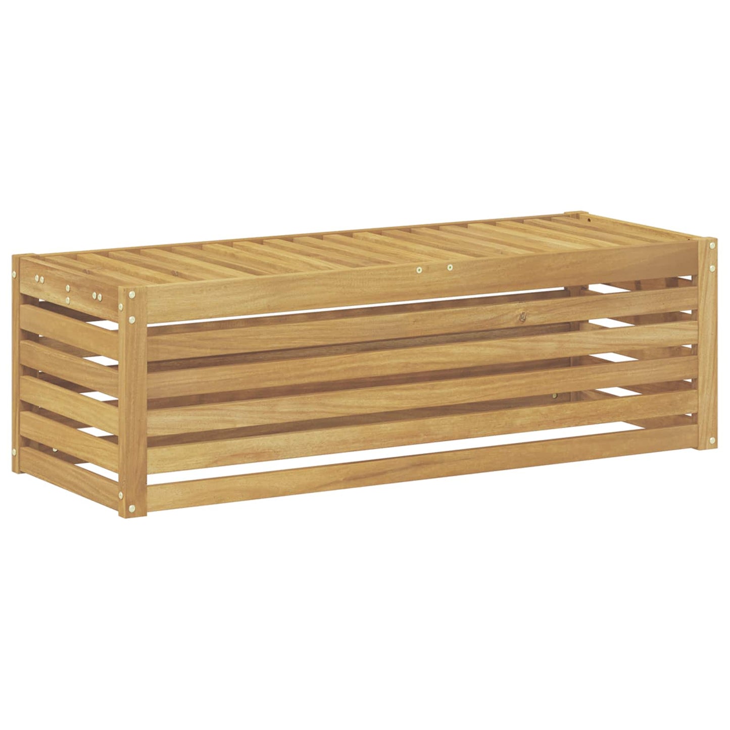 Utendørs Krakk Benk Hvit 115 x 43 x 37 cm Solid akasietre
