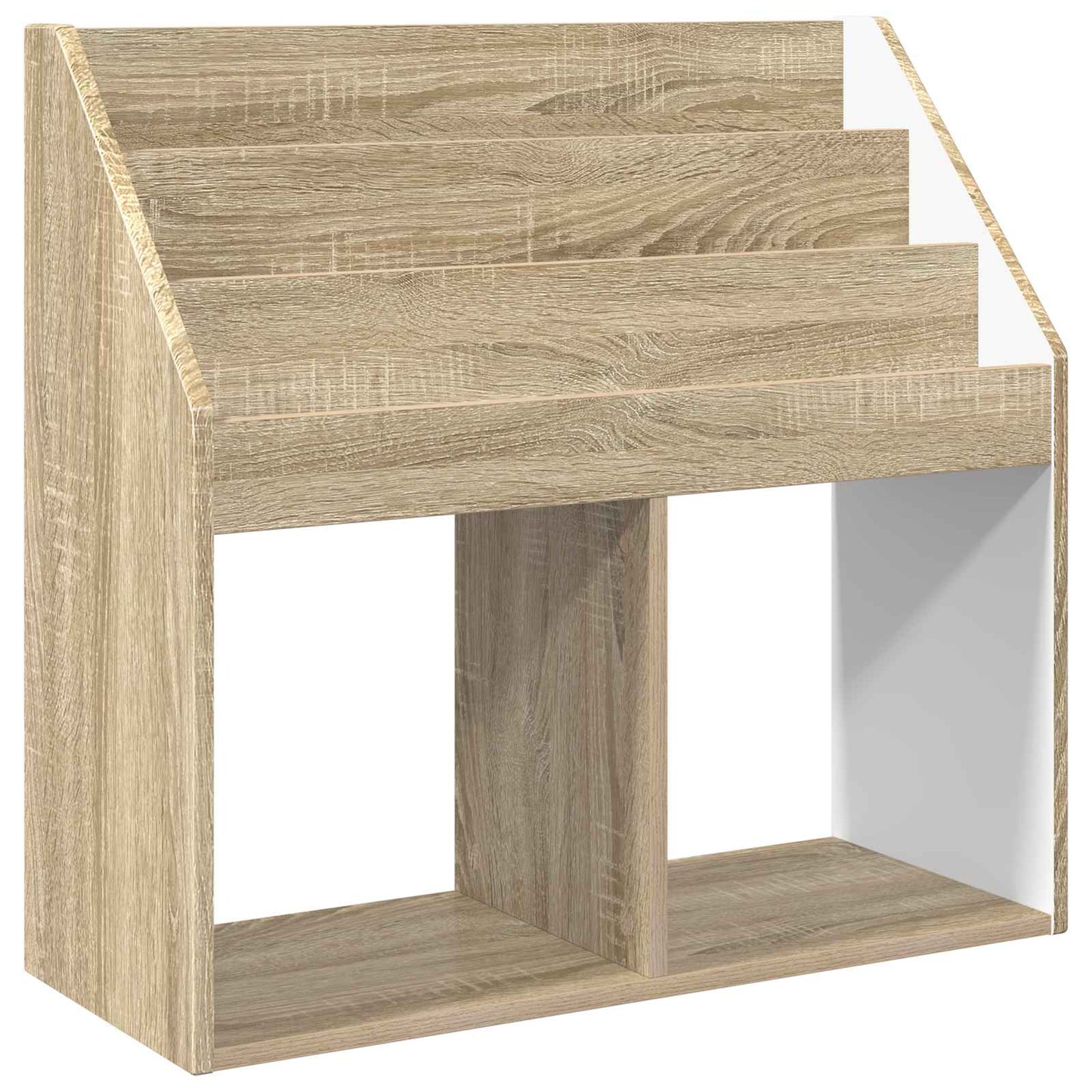Barneskrivebokhylle med lagring Sonoma eik 72,5 x 29,5 x 69 cm