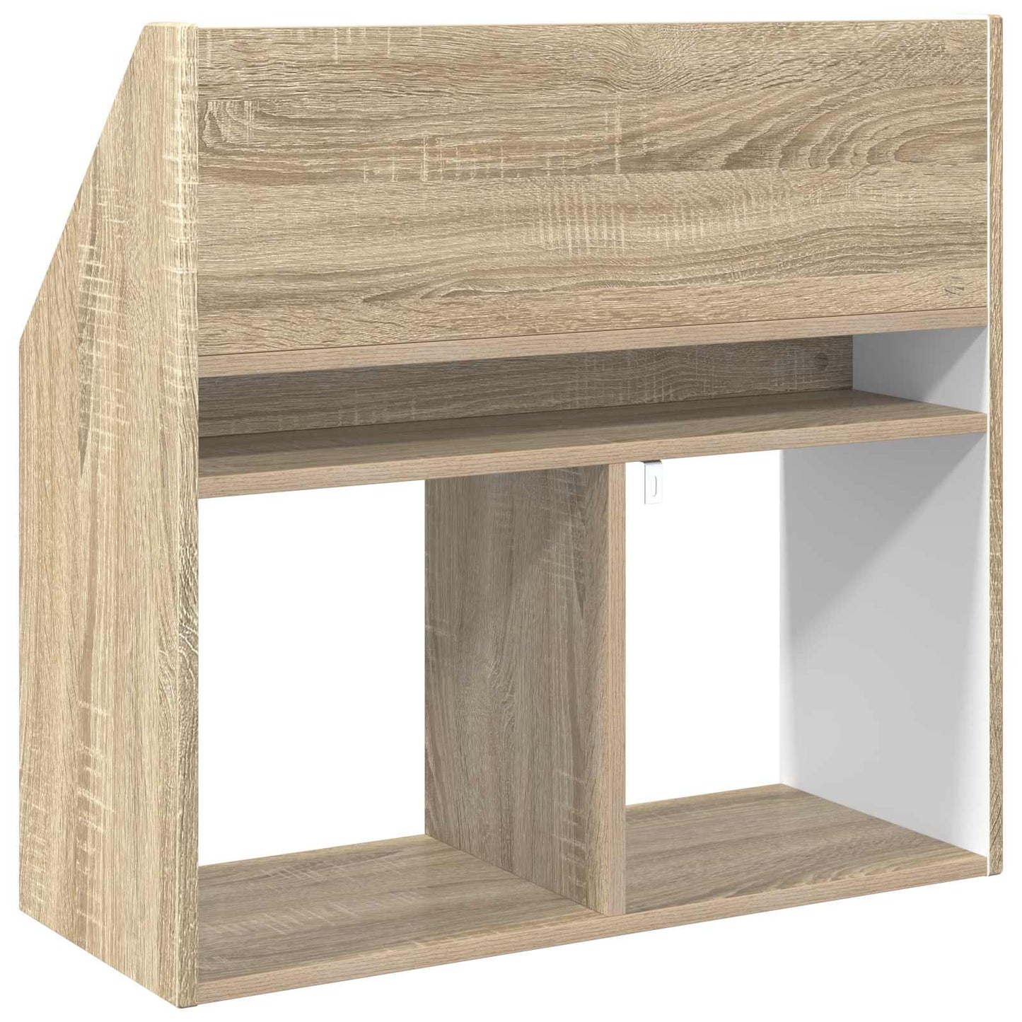 Barneskrivebokhylle med lagring Sonoma eik 72,5 x 29,5 x 69 cm