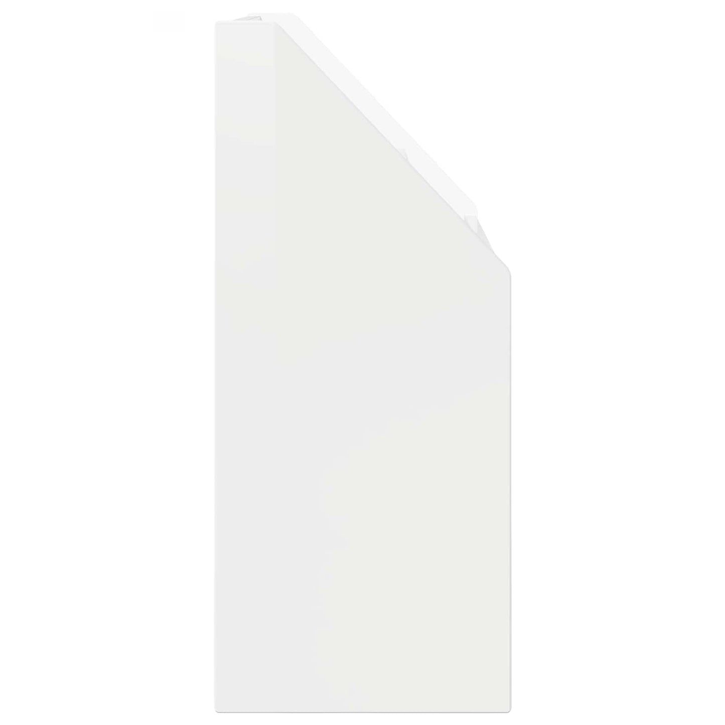 Barneskrivebokhylle Høyglanset hvit 72,5 x 29,5 x 69 cm