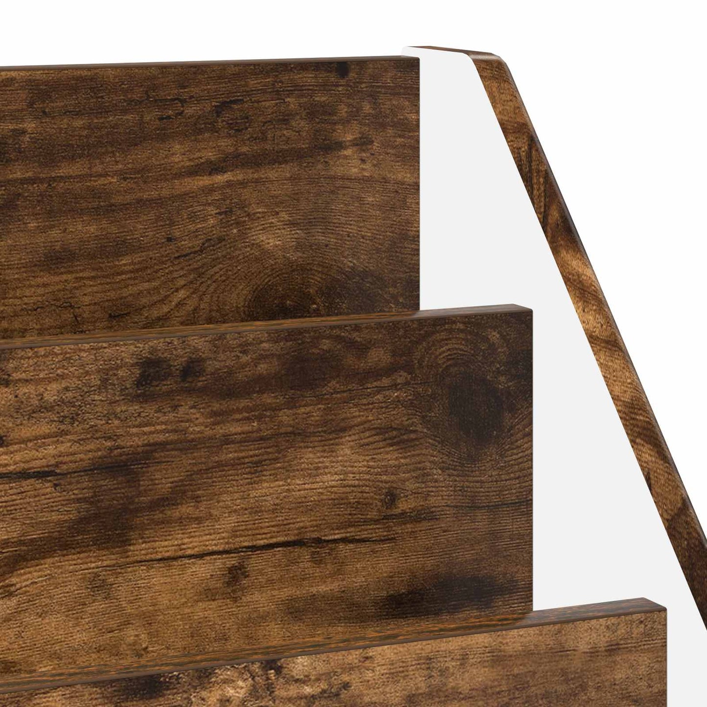 Barneskrivebokhylle Røkt eik 72,5 x 29,5 x 69 cm Konstruert tre