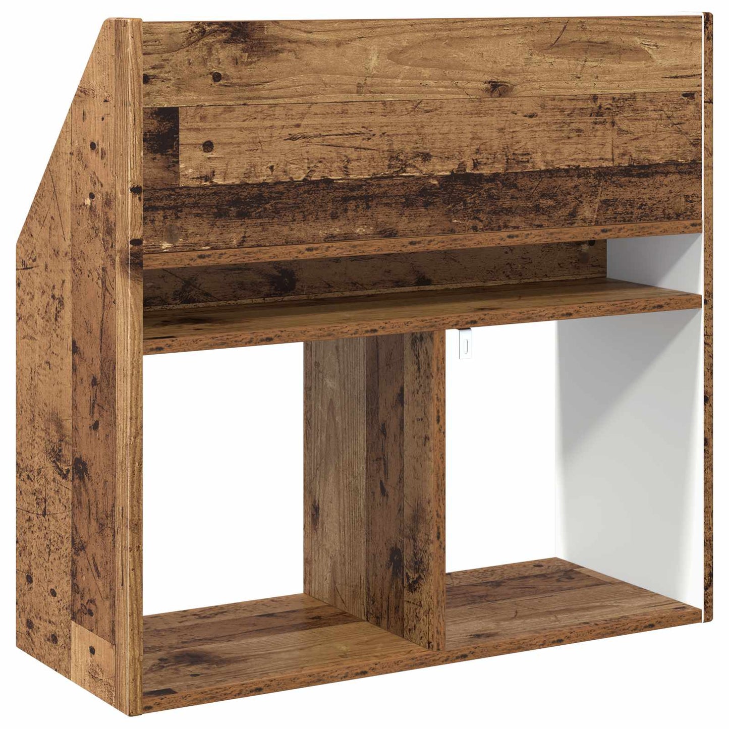 Barneskrivebokhylle med lagring Gammelt tre 72,5 x 29,5 x 69 cm