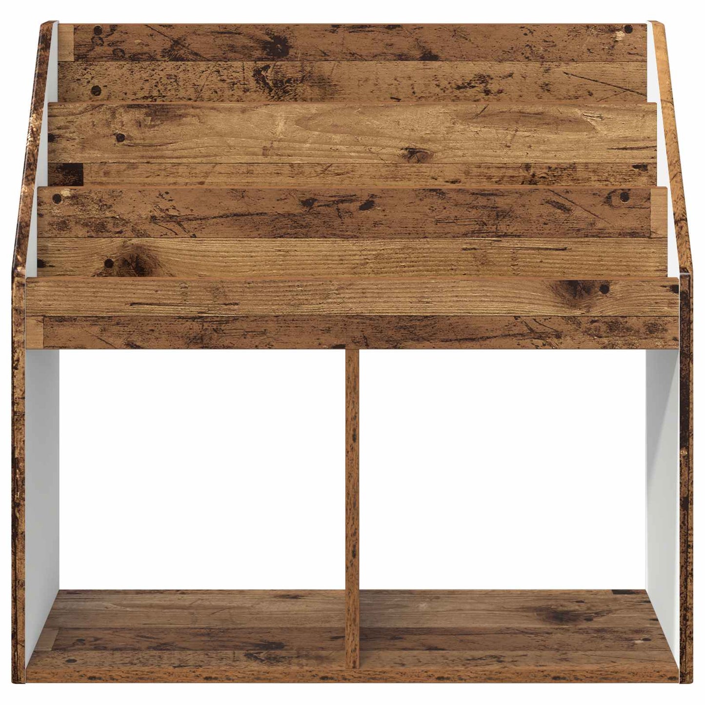 Barneskrivebokhylle med lagring Gammelt tre 72,5 x 29,5 x 69 cm