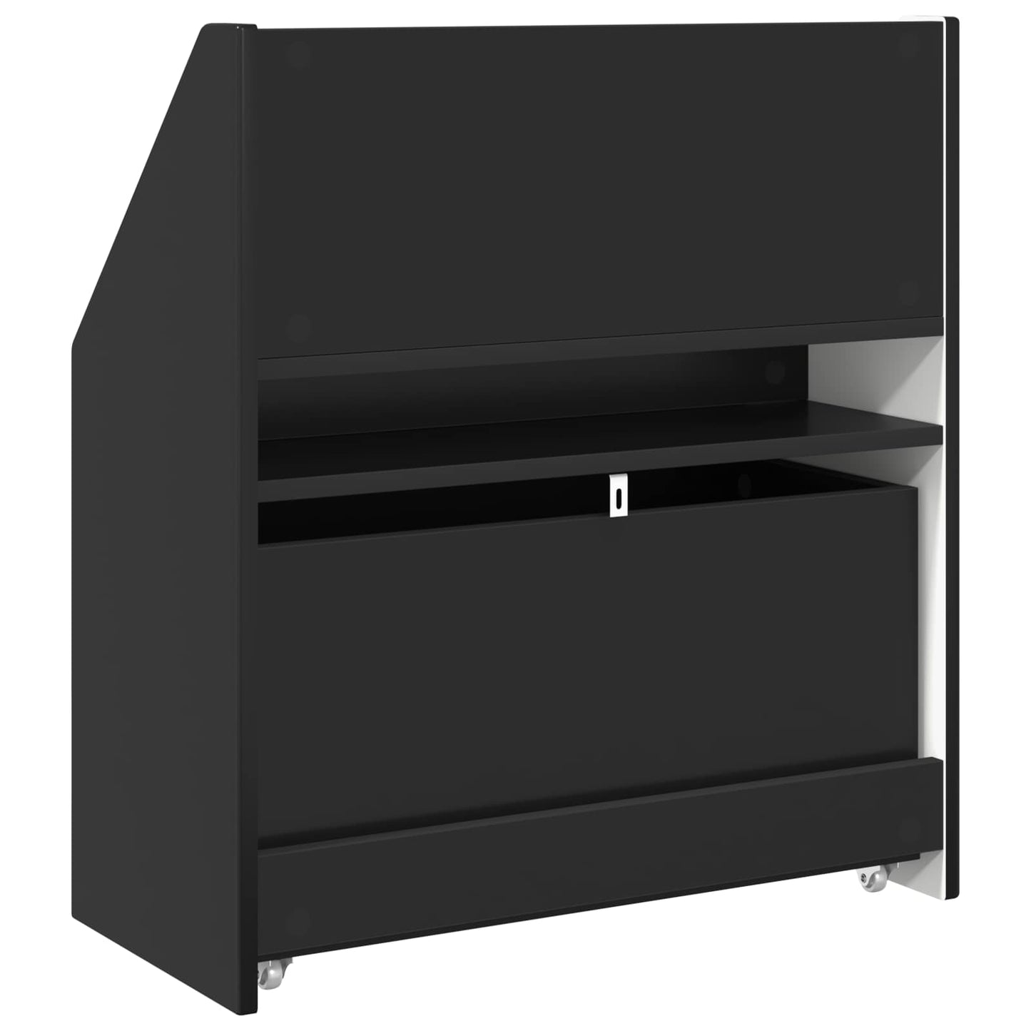 Barneskrivebokhylle Svart 60 x 29,5 x 69 cm Konstruert tre