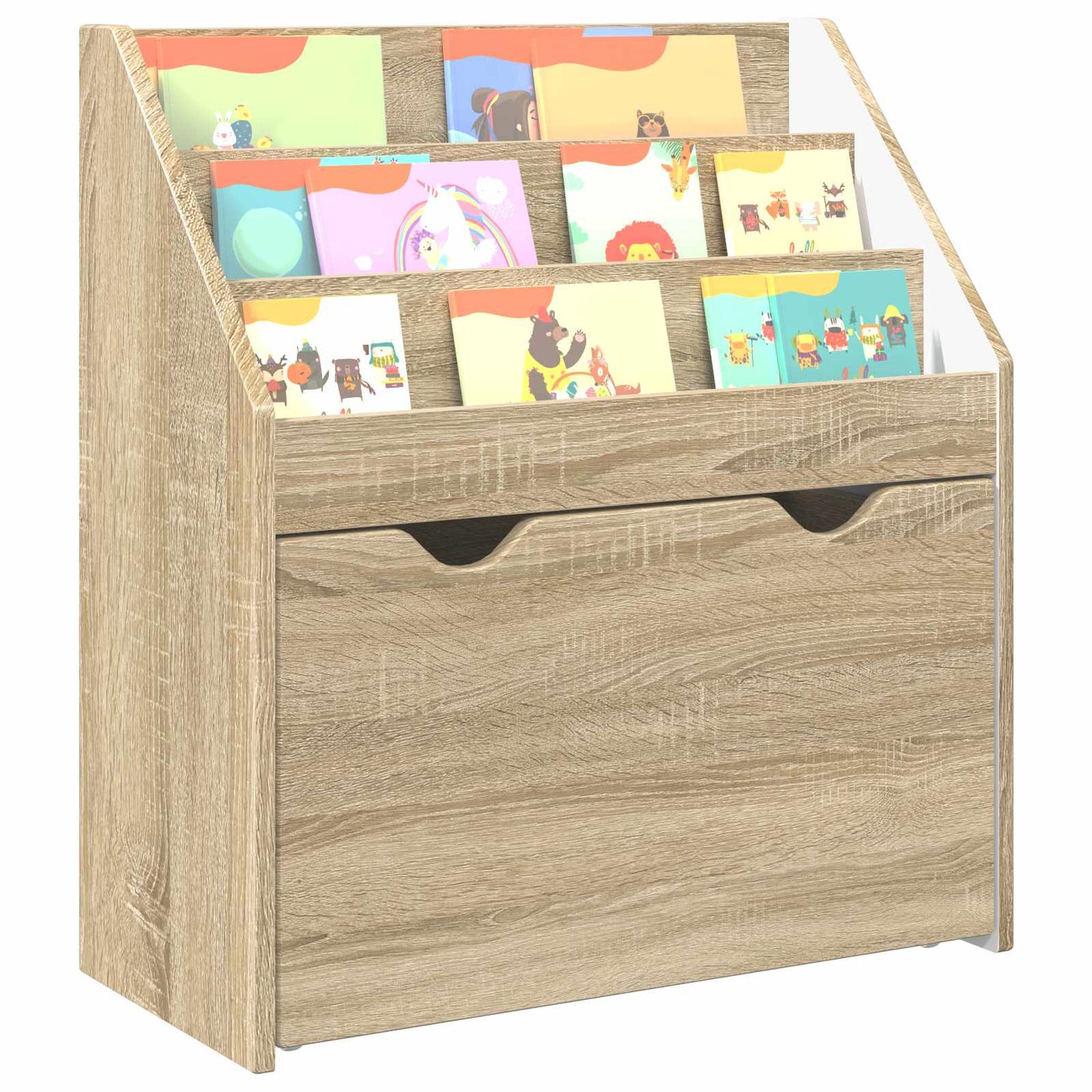 Barneskrivebokhylle Sonoma eik 60 x 29,5 x 69 cm Konstruert tre