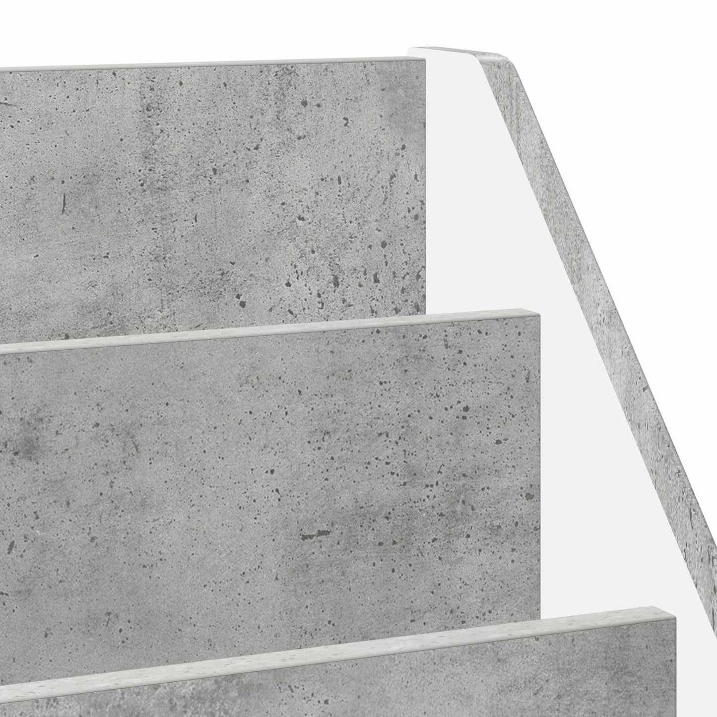 Barneskrivebokhylle Betonggrå 60 x 29,5 x 69 cm Konstruert tre
