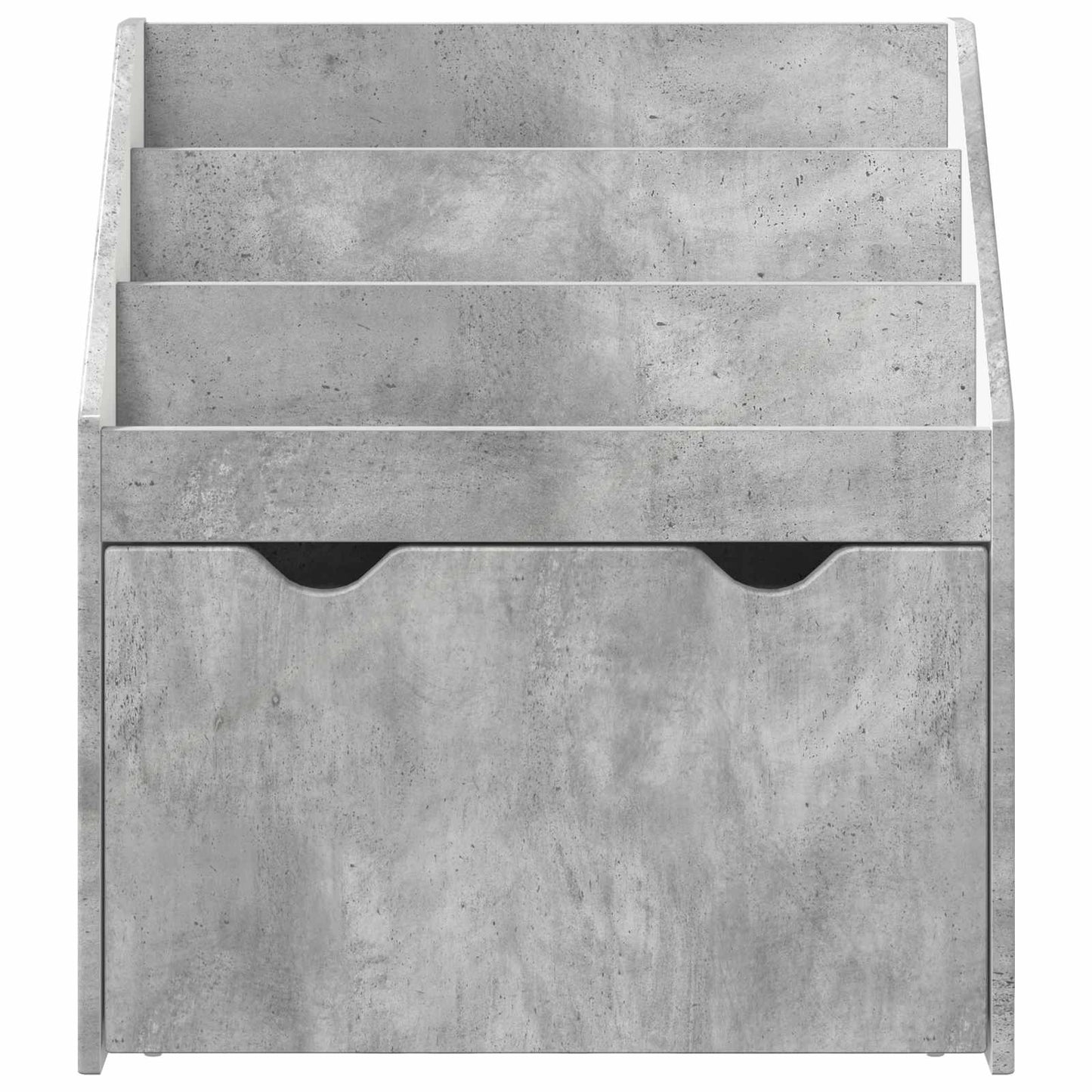 Barneskrivebokhylle Betonggrå 60 x 29,5 x 69 cm Konstruert tre