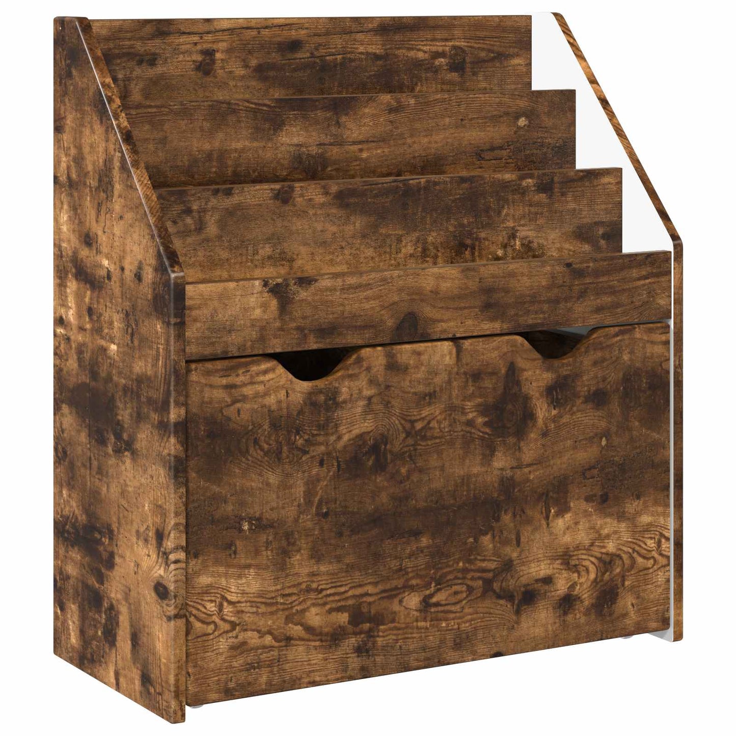 Barneskrivebokhylle Røkt eik 60 x 29,5 x 69 cm Konstruert tre