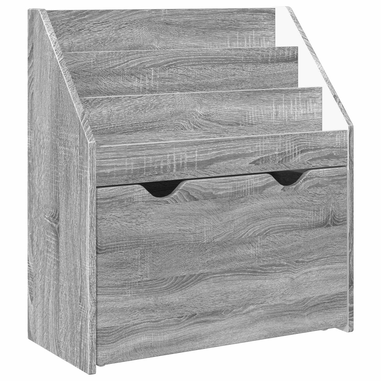 Barneskrivebokhylle Grå Sonoma 60 x 29,5 x 69 cm Konstruert tre